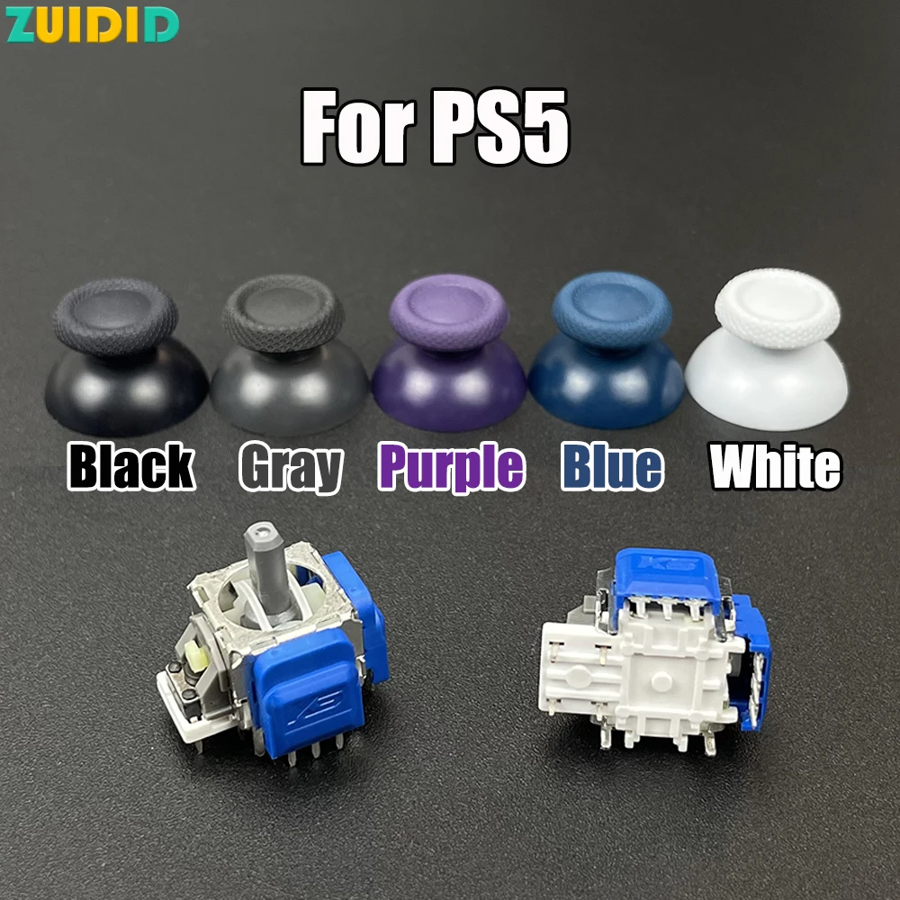 ZUIDID For PS5 DualSense K-SILVER JS13 Pro+ TMR Electromagnetic Joystick Anti-Drift 3D Analog ThumbStick TMR Joystick w Grip Cap
ZUIDID For PS5 DualSense K-SILVER JS13 Pro+ TMR Electromagnetic Joystick Anti-Drift 3D Analog ThumbStick TMR Joystick w Grip Cap