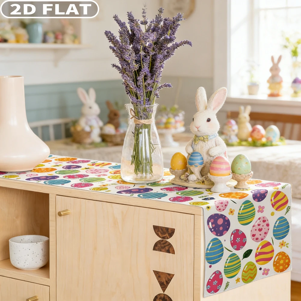 2D FLAT 1pc Easter Egg Tablecloth, Easter Decorations for Kitchen- 33x183cm/13x72 Inch Durable Polyester Fabric Tablecover
2D FLAT 1pc Easter Egg Tablecloth, Easter Decorations for Kitchen- 33x183cm/13x72 Inch Durable Polyester Fabric Tablecover