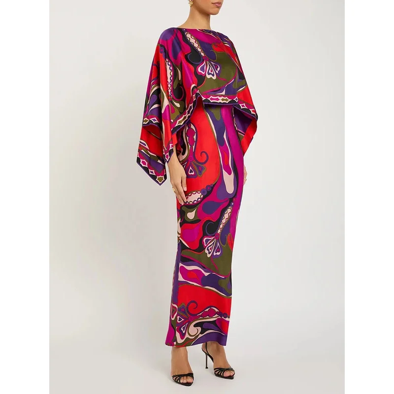 Summer Fashion Party Vintage Geometric Print Long Dress Suit Women's Batwing Sleeve Loose Tops+Spaghetti Strap Slim A-Line Dress
Summer Fashion Party Vintage Geometric Print Long Dress Suit Women's Batwing Sleeve Loose Tops+Spaghetti Strap Slim A-Line Dress