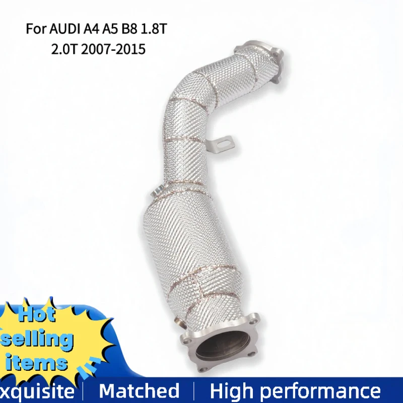 High-flow Stainless Steel Downpipe Exhaust for AUDI A4 A5 B8 1.8T 2.0T 2007-2015 Catalytic Converter Heat Shield 3-Year Warranty
High-flow Stainless Steel Downpipe Exhaust for AUDI A4 A5 B8 1.8T 2.0T 2007-2015 Catalytic Converter Heat Shield 3-Year Warranty