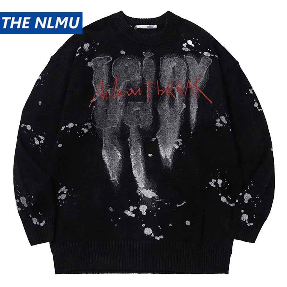 2023 Men Fashion Knitted Sweater Letter Printed Harajuku Oversized Hip Hop Sweaters Fall Winter Loose Jumper Pullovers
2023 Men Fashion Knitted Sweater Letter Printed Harajuku Oversized Hip Hop Sweaters Fall Winter Loose Jumper Pullovers