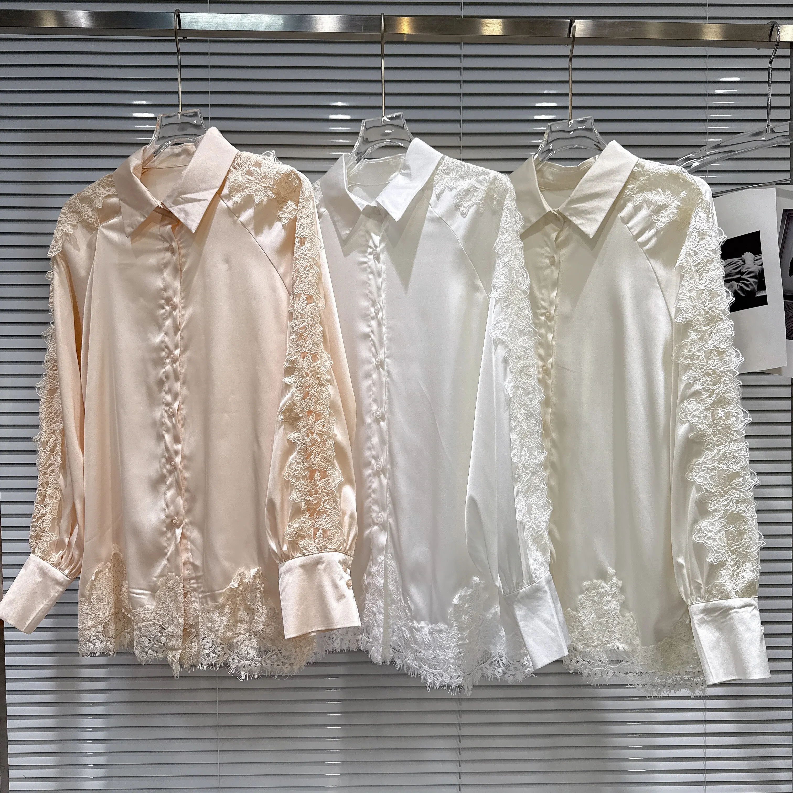 2026 Summer New Arrival: Sweet & Chic Lace Embroidered Satin Sun Protection Long Sleeve Blouse, Women's Top
2026 Summer New Arrival: Sweet & Chic Lace Embroidered Satin Sun Protection Long Sleeve Blouse, Women's Top