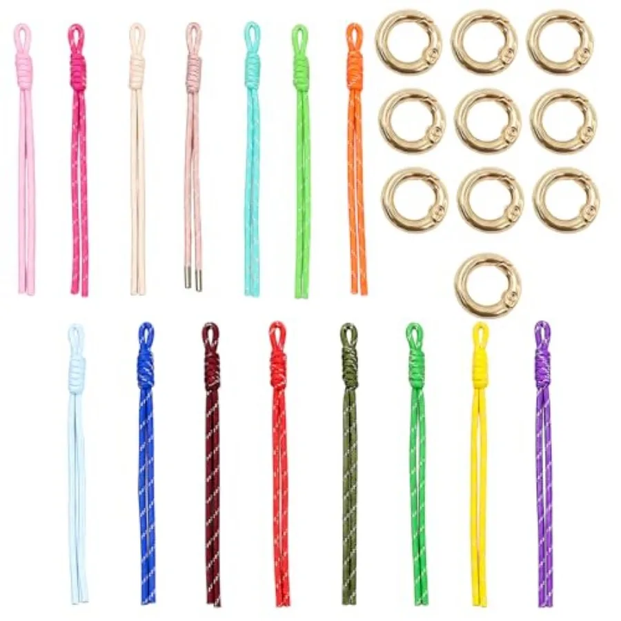 25PCS Paracord Keychain, Set with Spring Snap Buckles, Multicolor Paracord Accessories for Outdoor Activities and Daily Use, Ba
25PCS Paracord Keychain, Set with Spring Snap Buckles, Multicolor Paracord Accessories for Outdoor Activities and Daily Use, Ba