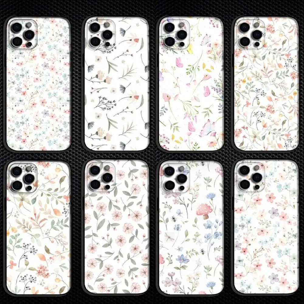 Small fresh watercolor floral pattern Phone Case For iPhone 16,15,14,13,12,11 Plus,Pro Max, Others Soft Black Cover 
Small fresh watercolor floral pattern Phone Case For iPhone 16,15,14,13,12,11 Plus,Pro Max, Others Soft Black Cover