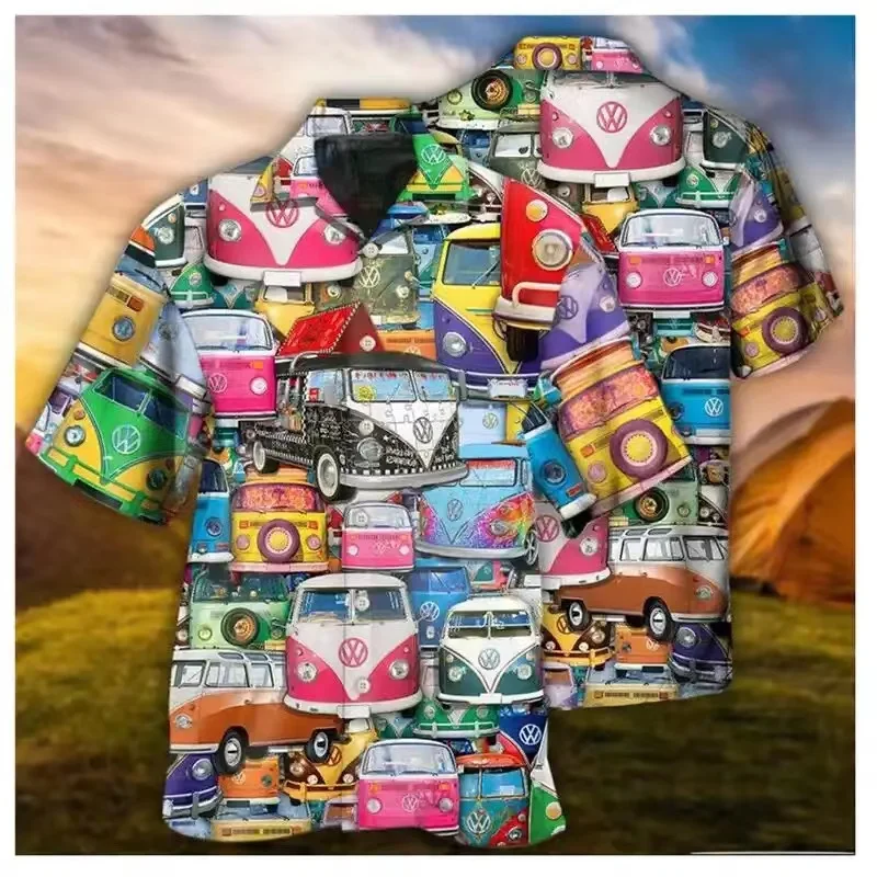 2023 Men's Hawaiian Shirt Funny Car Print Shirt For Men Vintage Fashion Short Sleeve Male Clothing Streetwear Turndown Blouse
2023 Men's Hawaiian Shirt Funny Car Print Shirt For Men Vintage Fashion Short Sleeve Male Clothing Streetwear Turndown Blouse