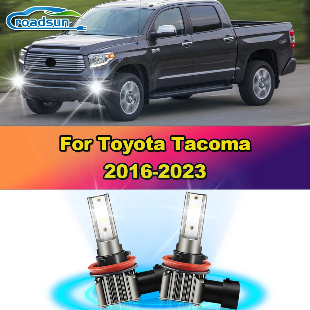 2Pcs 12000LM 100W H11 LED Fog Lights Bulbs 6000K White Fog Lamps 12V Plug&Play For Toyota Tacoma 2016-2019 2020 2021 2022 2023
2Pcs 12000LM 100W H11 LED Fog Lights Bulbs 6000K White Fog Lamps 12V Plug&Play For Toyota Tacoma 2016-2019 2020 2021 2022 2023