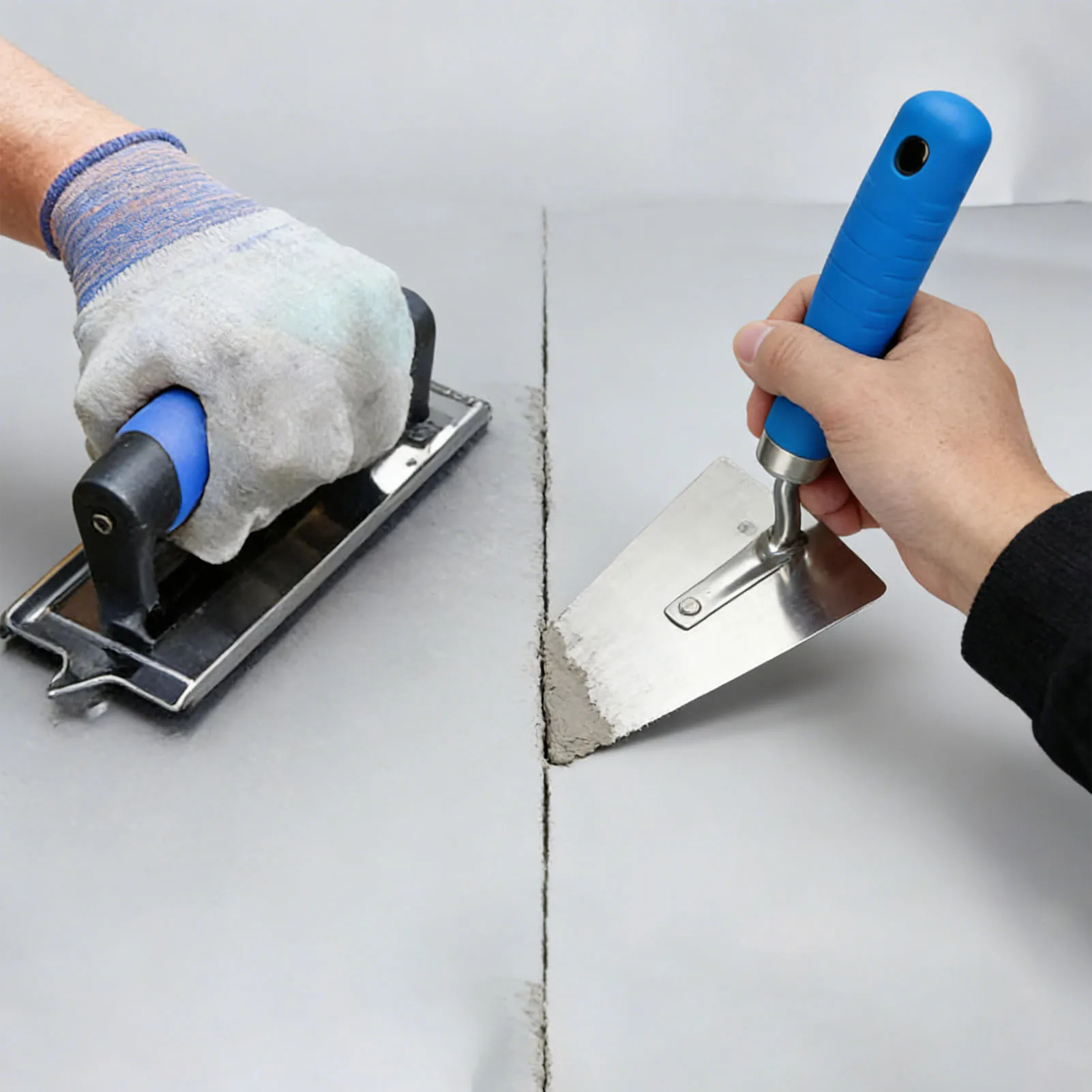 Concrete Trowel Set Inside Outside Corner Hand Trowels Bricklaying Plastering Tools with Pan and Portable Storage Bag
Concrete Trowel Set Inside Outside Corner Hand Trowels Bricklaying Plastering Tools with Pan and Portable Storage Bag