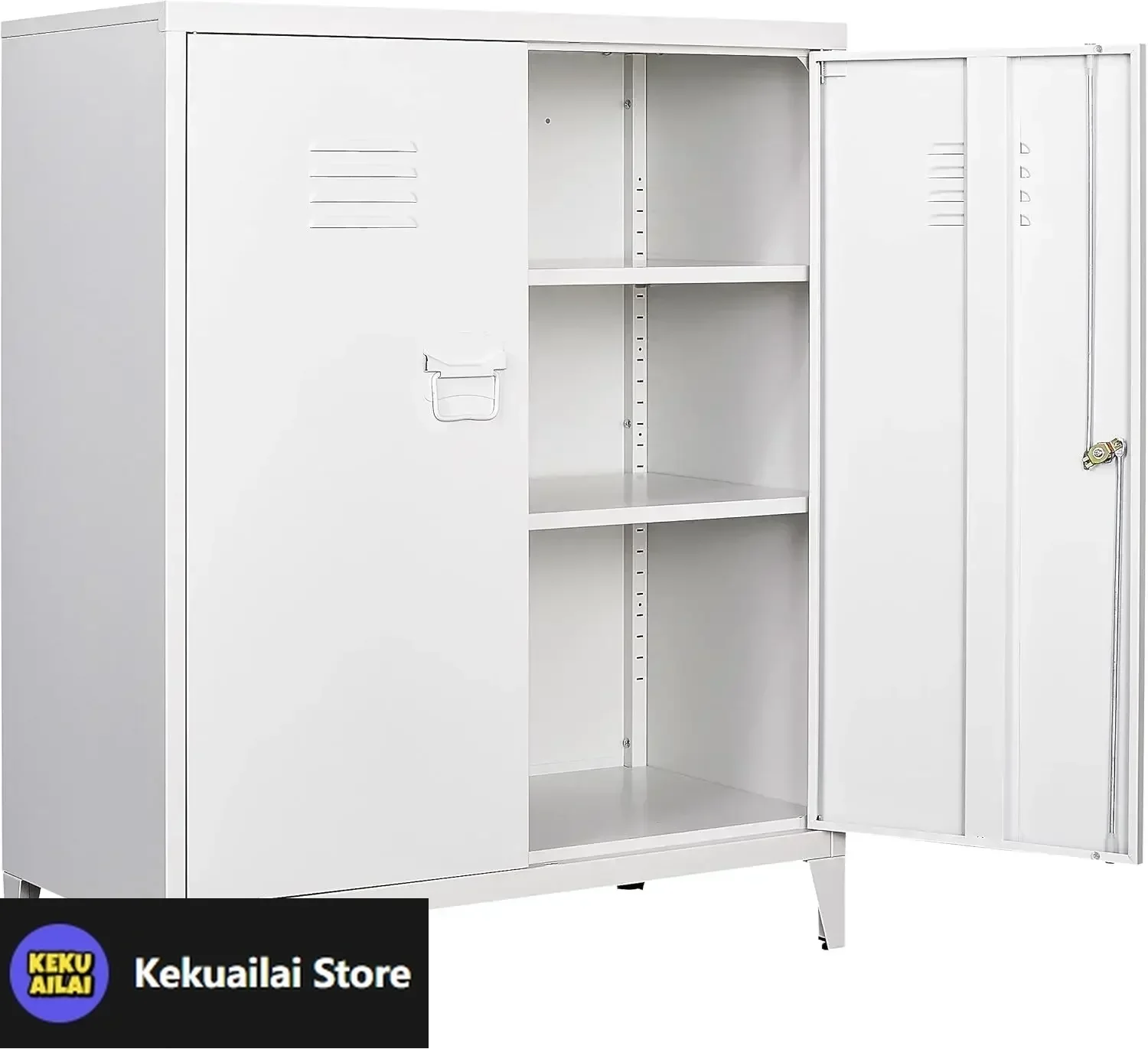 White Metal Cabinet with Doors and Shelves,40" Metal Storage Cabinet with Lock Door Adjustable Shelf,File Cabinet for Office
White Metal Cabinet with Doors and Shelves,40" Metal Storage Cabinet with Lock Door Adjustable Shelf,File Cabinet for Office