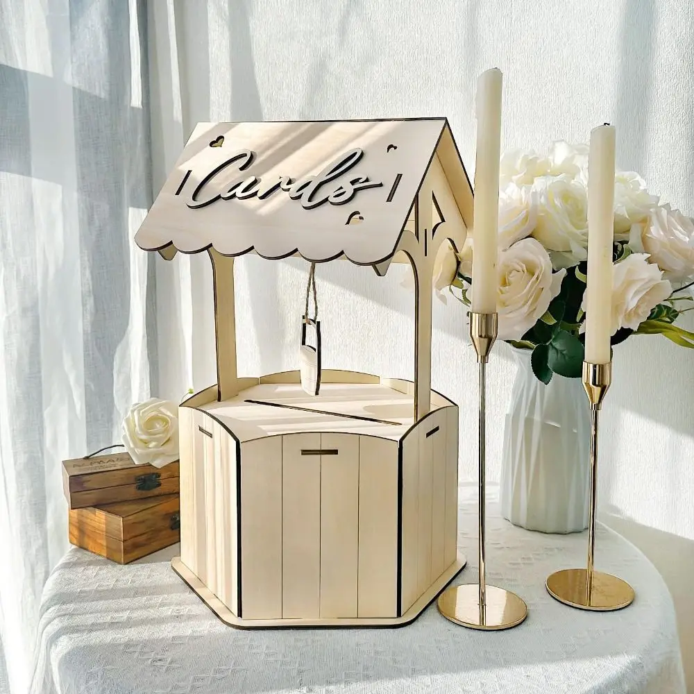 Durable Rustic Wishes Wedding Card Box Natural Handmade Wooden Gift Card Box Wood Craft Receiving Box Birthday Baby Shower
Durable Rustic Wishes Wedding Card Box Natural Handmade Wooden Gift Card Box Wood Craft Receiving Box Birthday Baby Shower