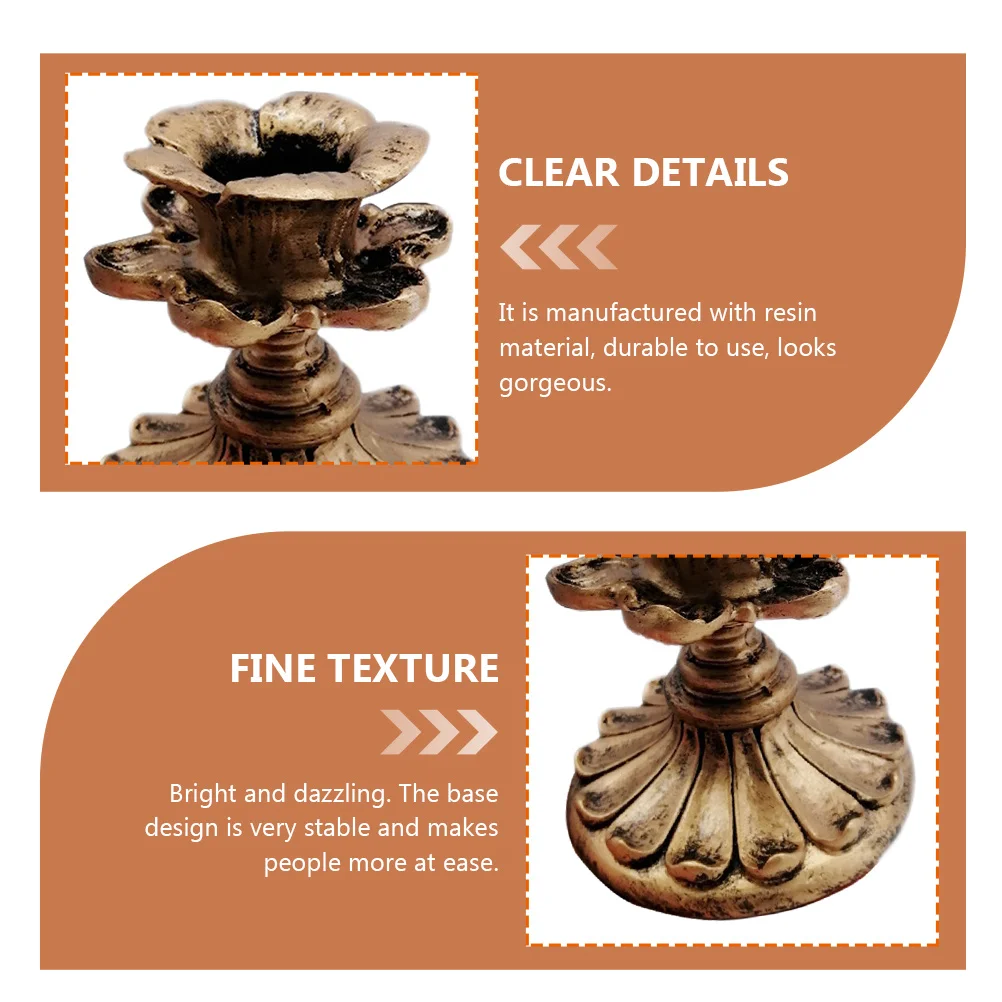 Retro Resin Holder Dinner Table Decor Romantic Stand Household Candlestick Ornament Home Candlestick
Retro Resin Holder Dinner Table Decor Romantic Stand Household Candlestick Ornament Home Candlestick