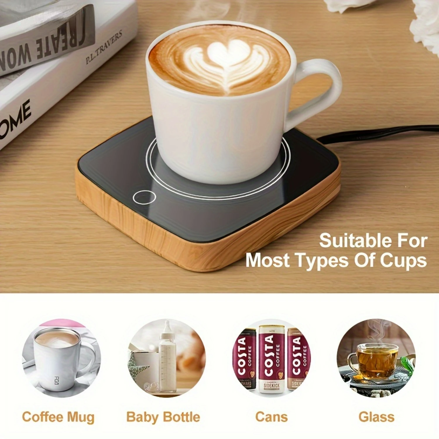 Reliable Fast Waterproof Smart Coffee Cup Heater - Convenient Handy Utensils with 3 Temperature Settings for Heating Espresso, B
Reliable Fast Waterproof Smart Coffee Cup Heater - Convenient Handy Utensils with 3 Temperature Settings for Heating Espresso, B
