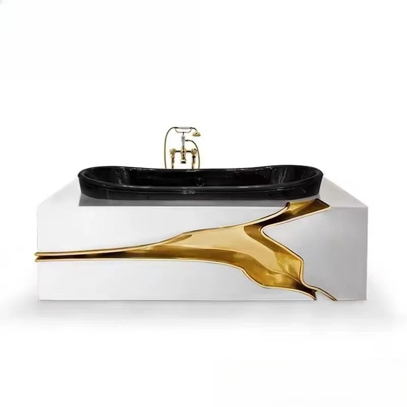 Italian light luxury stainless steel bathtub high-end villa home high-end sense art independent bath tank
Italian light luxury stainless steel bathtub high-end villa home high-end sense art independent bath tank