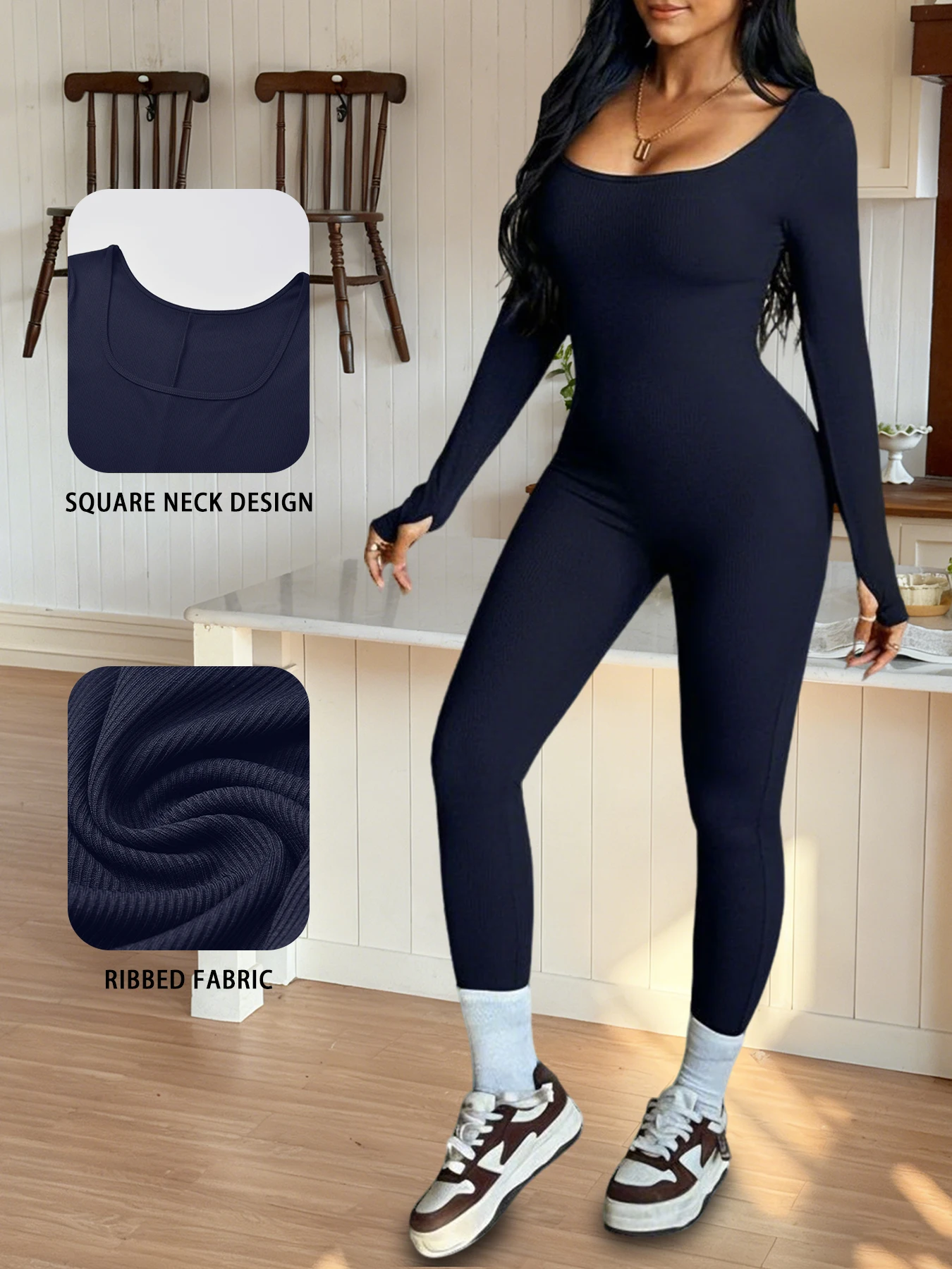 Женский супермягкий комбинезон в рубчик с длинными рукавами, уютный домашний и повседневный наряд
Женский супермягкий комбинезон в рубчик с длинными рукавами, уютный домашний и повседневный наряд