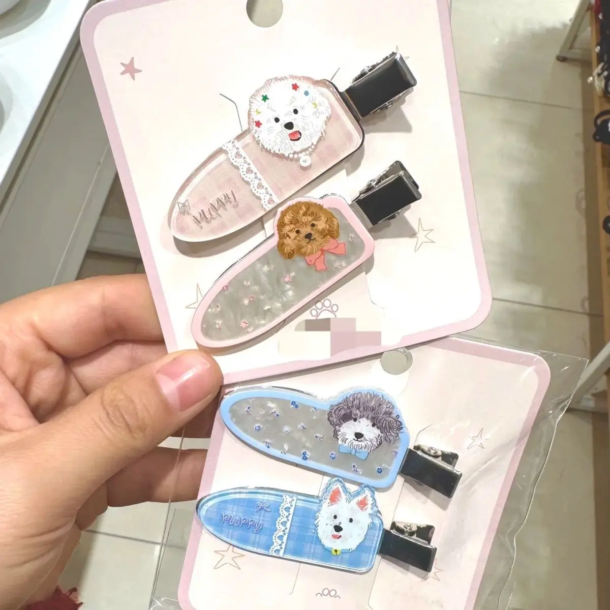 Cartoon Cute Puppy Hair Clip Acrylic Ins Sweet Elegant Sequin Hairclip Versatile Girl Bangs Side Clip Hair Accessories
Cartoon Cute Puppy Hair Clip Acrylic Ins Sweet Elegant Sequin Hairclip Versatile Girl Bangs Side Clip Hair Accessories