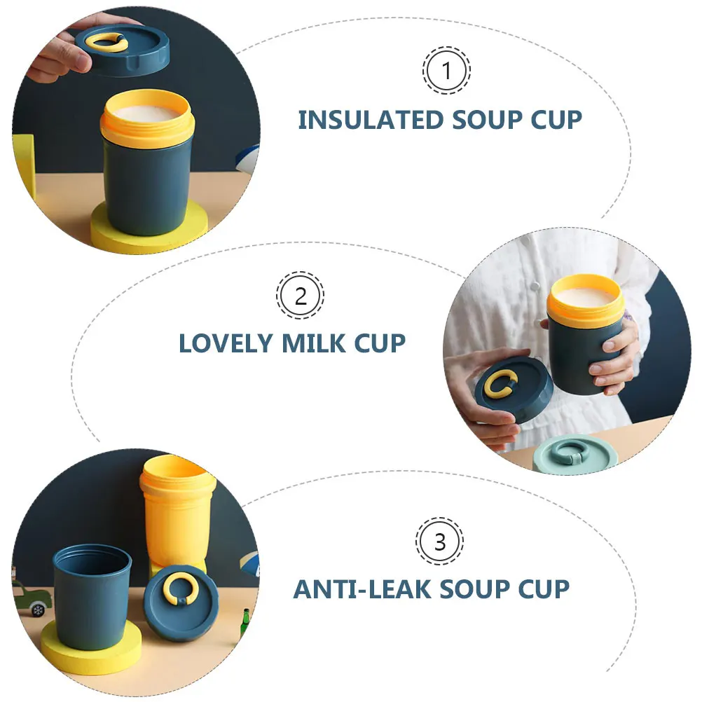 Plastic Lid Anti Leak Soup Cup Insulated Beverage Cup Household Storage Bottle Safe Food Grade Material Easy Open Design
Plastic Lid Anti Leak Soup Cup Insulated Beverage Cup Household Storage Bottle Safe Food Grade Material Easy Open Design