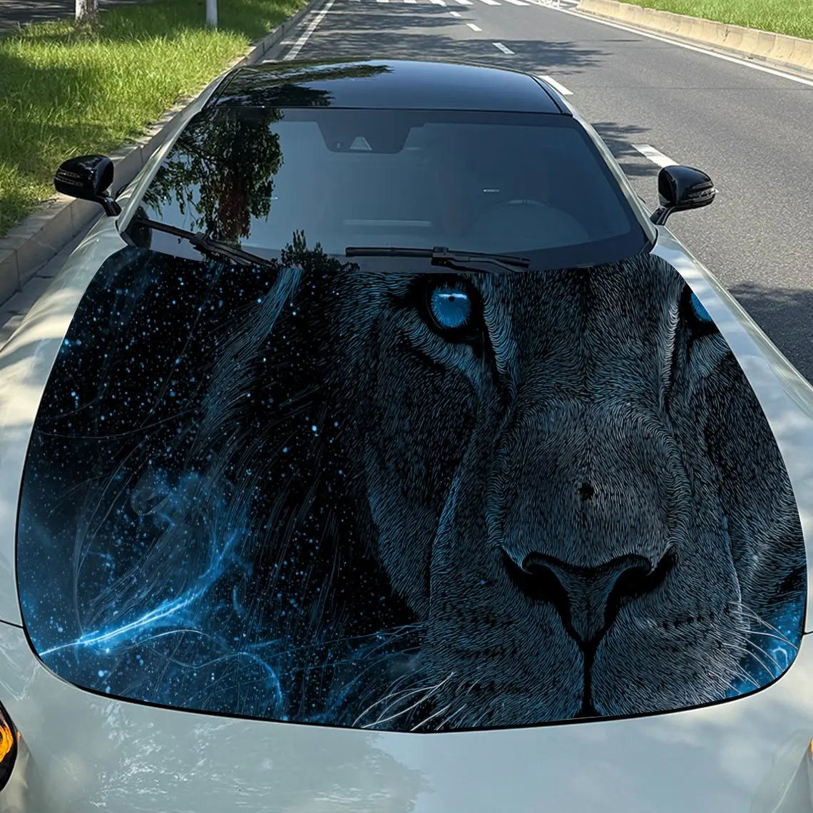 Cyber Lion Neon Adventure ПВХ виниловые обертки на капот автомобиля, самоклеящаяся водонепроницаемая наклейка на капот автомобиля, украшение автомобиля Prote
Cyber Lion Neon Adventure ПВХ виниловые обертки на капот автомобиля, самоклеящаяся водонепроницаемая наклейка на капот автомобиля, украшение автомобиля Prote