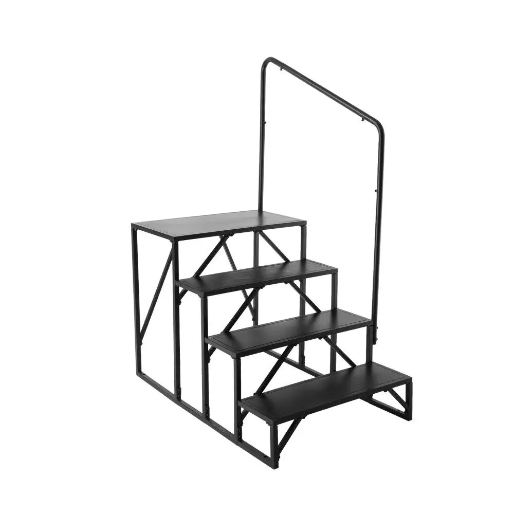 4 Step for rv Stairs Thickened Carbon Steel 440LB Load Capacity Handrail Non Slip for rv Trailer Camper
4 Step for rv Stairs Thickened Carbon Steel 440LB Load Capacity Handrail Non Slip for rv Trailer Camper