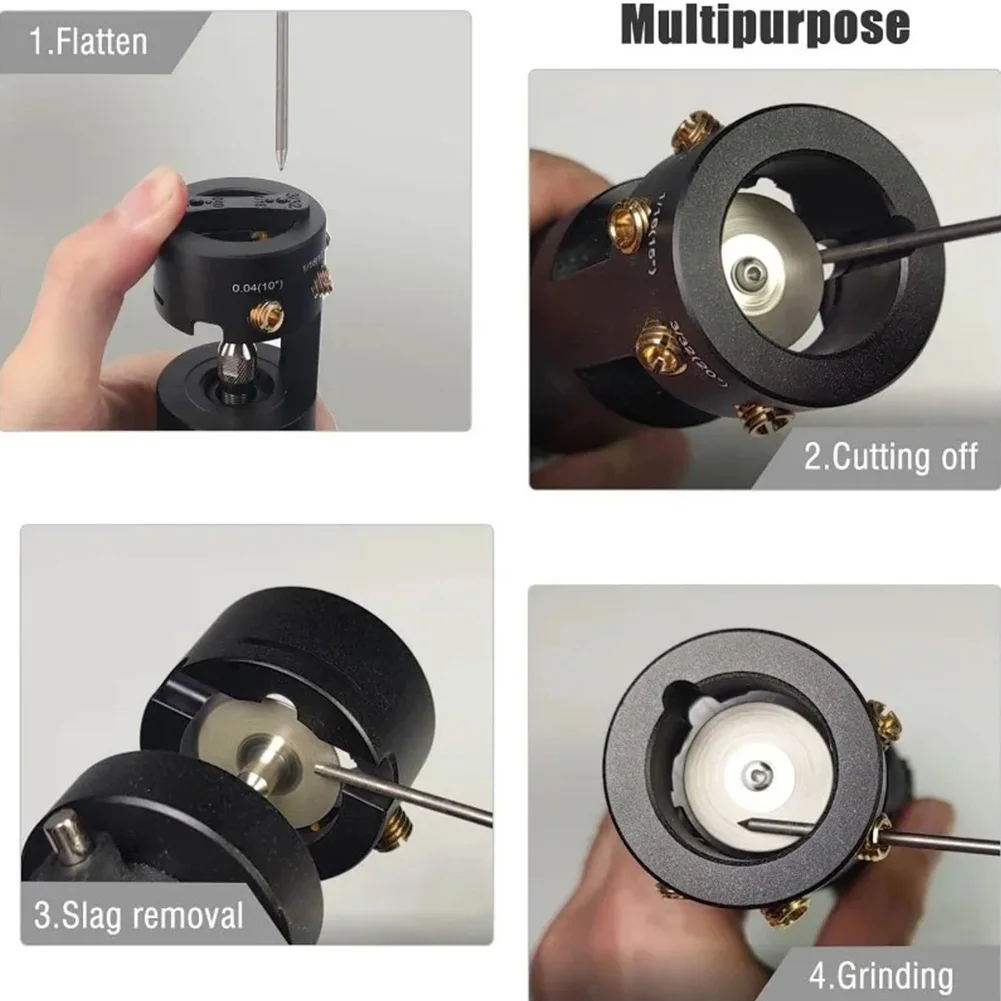 Инструмент для TIG-сварки с колесиками и соединительным стержнем, заточка для вольфрамовых электродов с вырезом для отрезки, шлифовальный станок для вольфрамовых электродов для точной TIG-сварки
Инструмент для TIG-сварки с колесиками и соединительным стержнем, заточка для вольфрамовых электродов с вырезом для отрезки, шлифовальный станок для вольфрамовых электродов для точной TIG-сварки