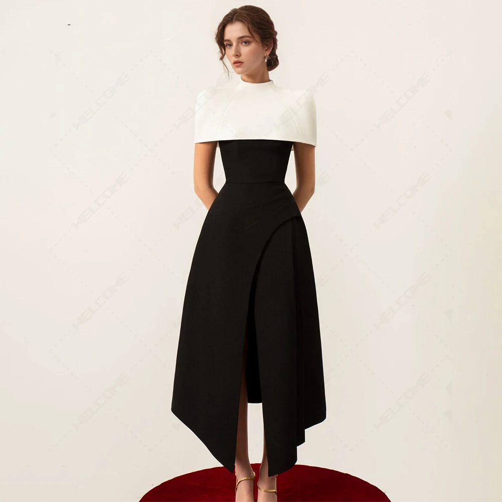 Detachable Cloak Elegant Dresses For Women Square Collar Sleeveless High Waist Hit Color Split Dress Female Fashion
Detachable Cloak Elegant Dresses For Women Square Collar Sleeveless High Waist Hit Color Split Dress Female Fashion