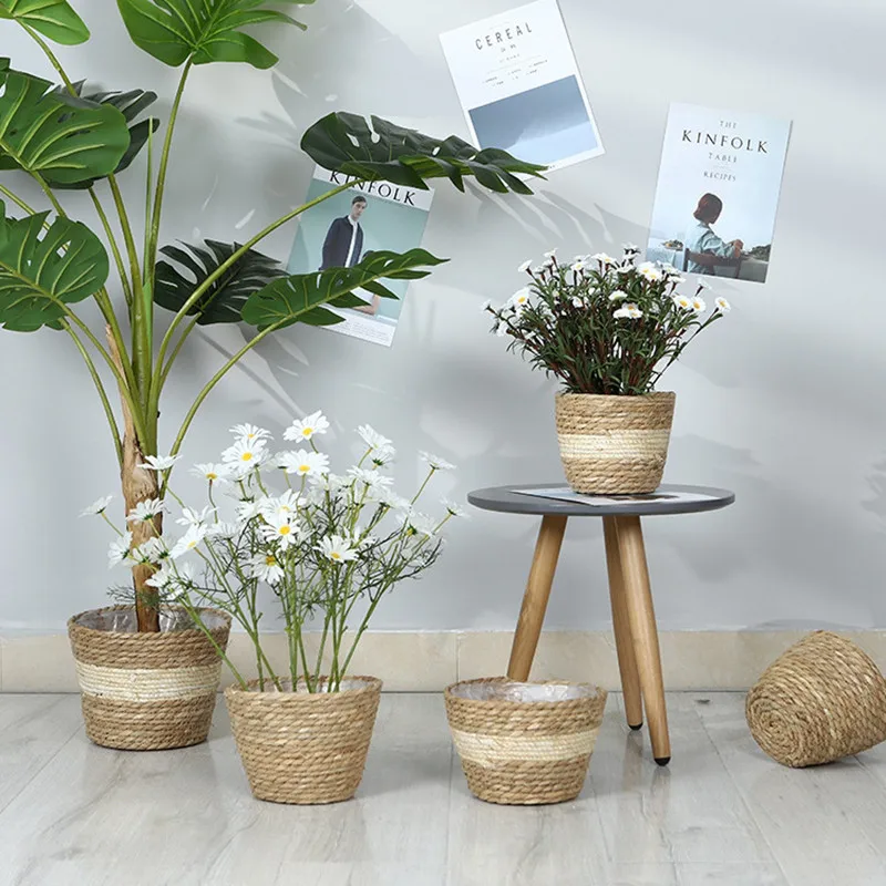 Straw Weaving Flower Plant Pot Basket Grass Planter Basket Indoor Outdoor Flower Pot Cover Plant Containers for Plantable Plants
Straw Weaving Flower Plant Pot Basket Grass Planter Basket Indoor Outdoor Flower Pot Cover Plant Containers for Plantable Plants