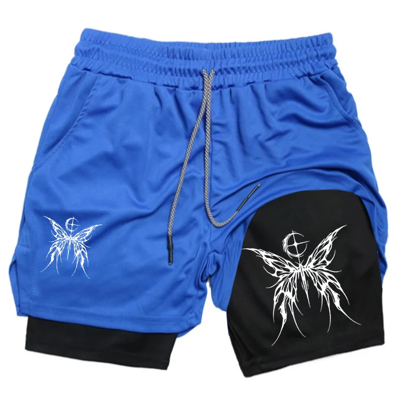 2026 Summer Men's Butterfly Wing Printed Men's Multi functional 2-in-1 Sports Shorts Breathable Casual Double Layer Shorts
2026 Summer Men's Butterfly Wing Printed Men's Multi functional 2-in-1 Sports Shorts Breathable Casual Double Layer Shorts