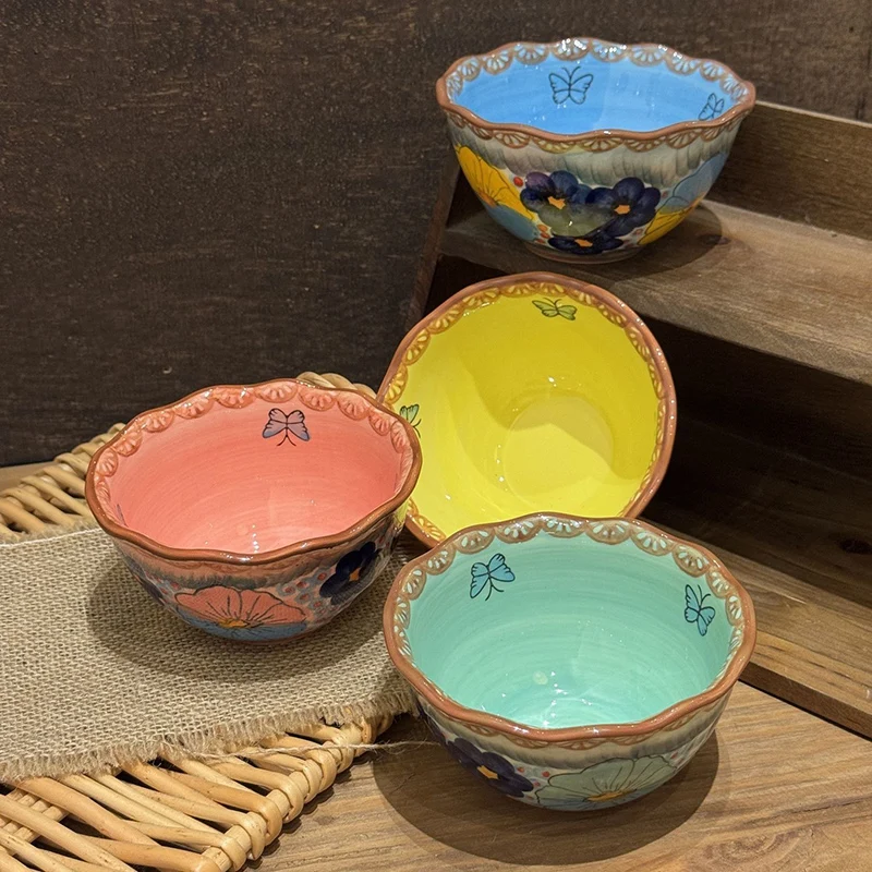 Exquisite 5 Inch High Value Underglaze Floral Edge Ceramic Bowl for Soup Rice Home Kitchen Tableware
Exquisite 5 Inch High Value Underglaze Floral Edge Ceramic Bowl for Soup Rice Home Kitchen Tableware