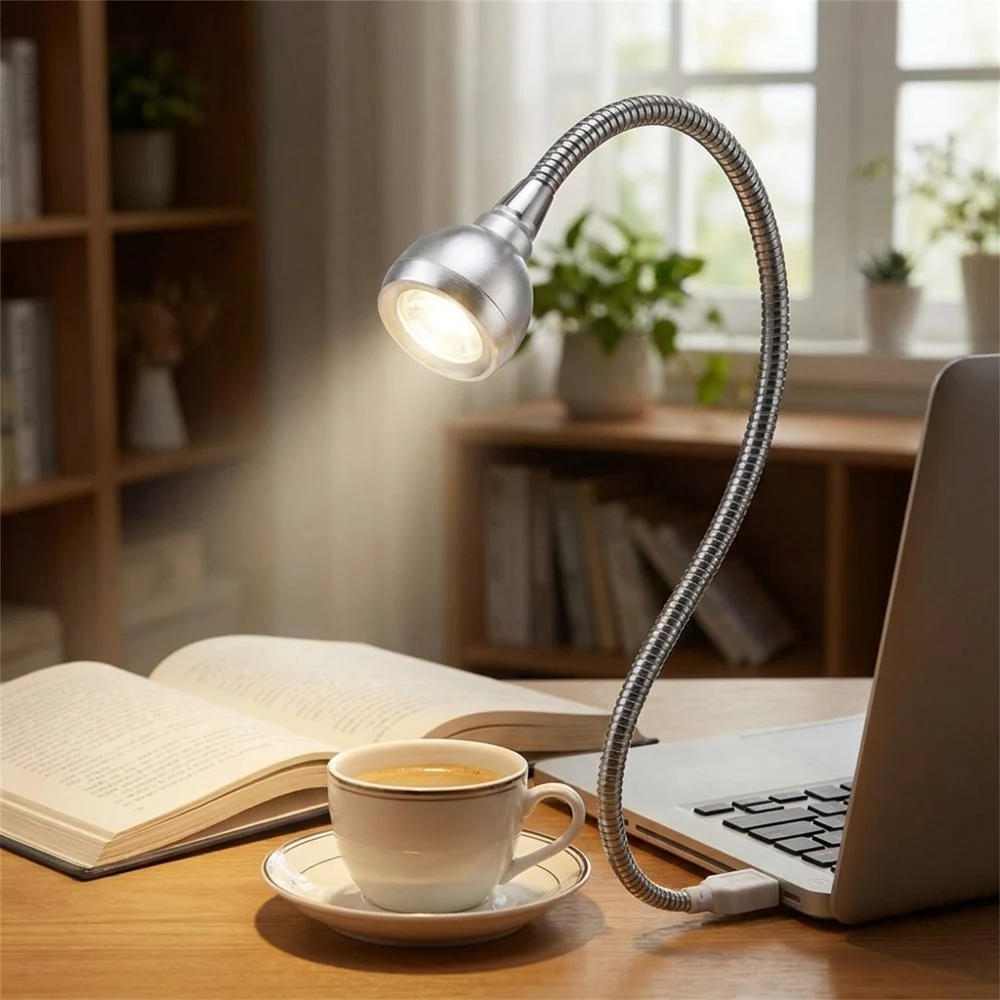 USB Operated 3W LED Book Light Flexible Metal Neck Portable Lamp White & Warm White Eye-Caring Reading Light for Laptop Desk Bed
USB Operated 3W LED Book Light Flexible Metal Neck Portable Lamp White & Warm White Eye-Caring Reading Light for Laptop Desk Bed