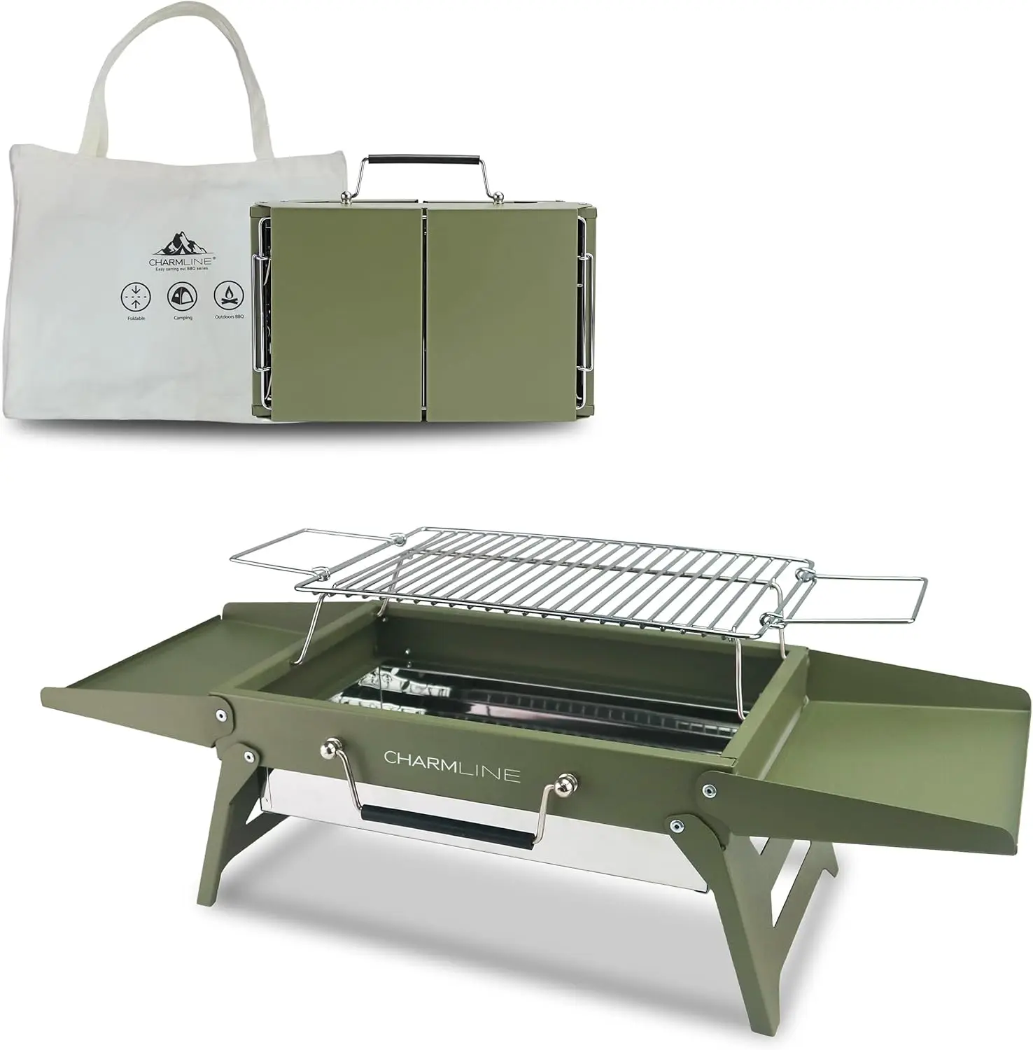 Charmline 14 x 9 inches Small Portable Charcoal BBQ Grill, Foldable Compact Camping Barbecue for 1–3 People, Ideal for Garden, Beach, Picnic & Tabletop Use
Charmline 14 x 9 inches Small Portable Charcoal BBQ Grill, Foldable Compact Camping Barbecue for 1–3 People, Ideal for Garden, Beach, Picnic & Tabletop Use