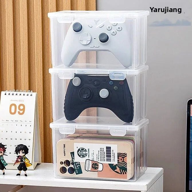 Dustproof Transparent Game Controller Storage Box Desktop Display Stand for PS5 Switch PS4 Accessories Universal Organizer
Dustproof Transparent Game Controller Storage Box Desktop Display Stand for PS5 Switch PS4 Accessories Universal Organizer