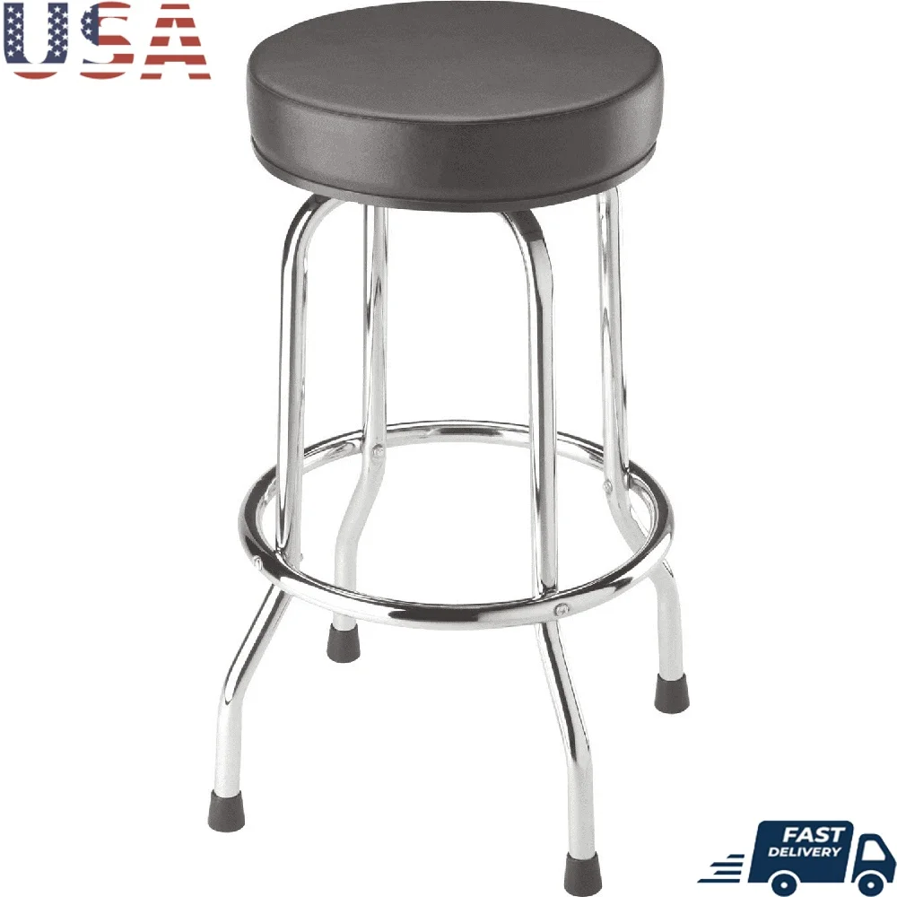Durable Swivel Bar Stool 14.5 Inch Foam Seat Heavy Duty Steel Chrome Finish Anti-Slip Caps 28.7 Inch Tall Commercial Use
Durable Swivel Bar Stool 14.5 Inch Foam Seat Heavy Duty Steel Chrome Finish Anti-Slip Caps 28.7 Inch Tall Commercial Use