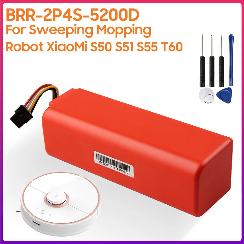 Оригинальная Аккумуляторная батарея для Xiaomi Roborock T60 S55 S51 S50 робот-пылесос для подметания и уборки 5200 мАч
Оригинальная Аккумуляторная батарея для Xiaomi Roborock T60 S55 S51 S50 робот-пылесос для подметания и уборки 5200 мАч