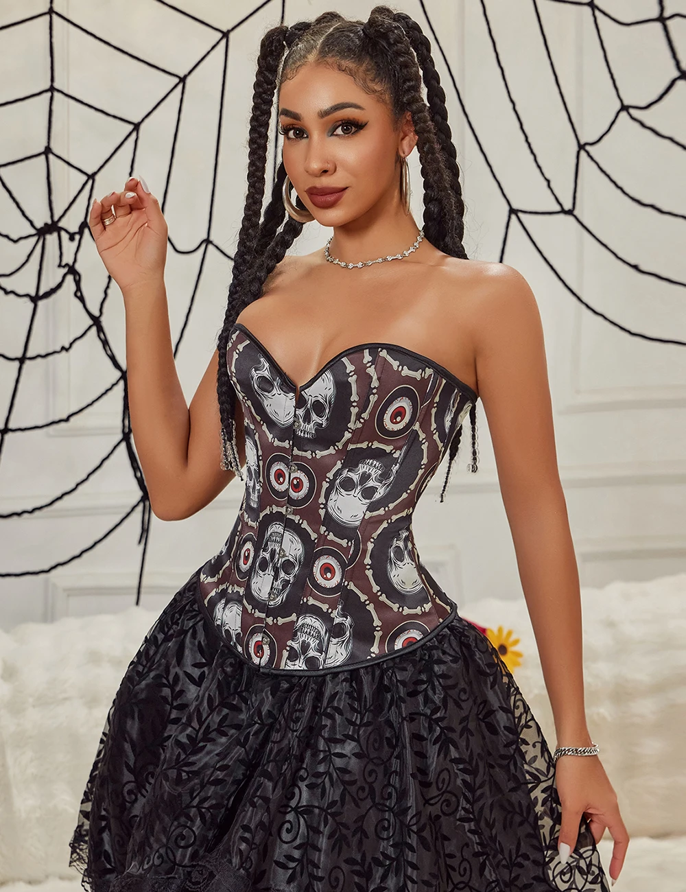 Comeondear Vintage Corset Sexy Cosplay Halloween Skull Costume Lingerie Outfit Shapewear Victorian Boned Bustier Waist Trainer
Comeondear Vintage Corset Sexy Cosplay Halloween Skull Costume Lingerie Outfit Shapewear Victorian Boned Bustier Waist Trainer