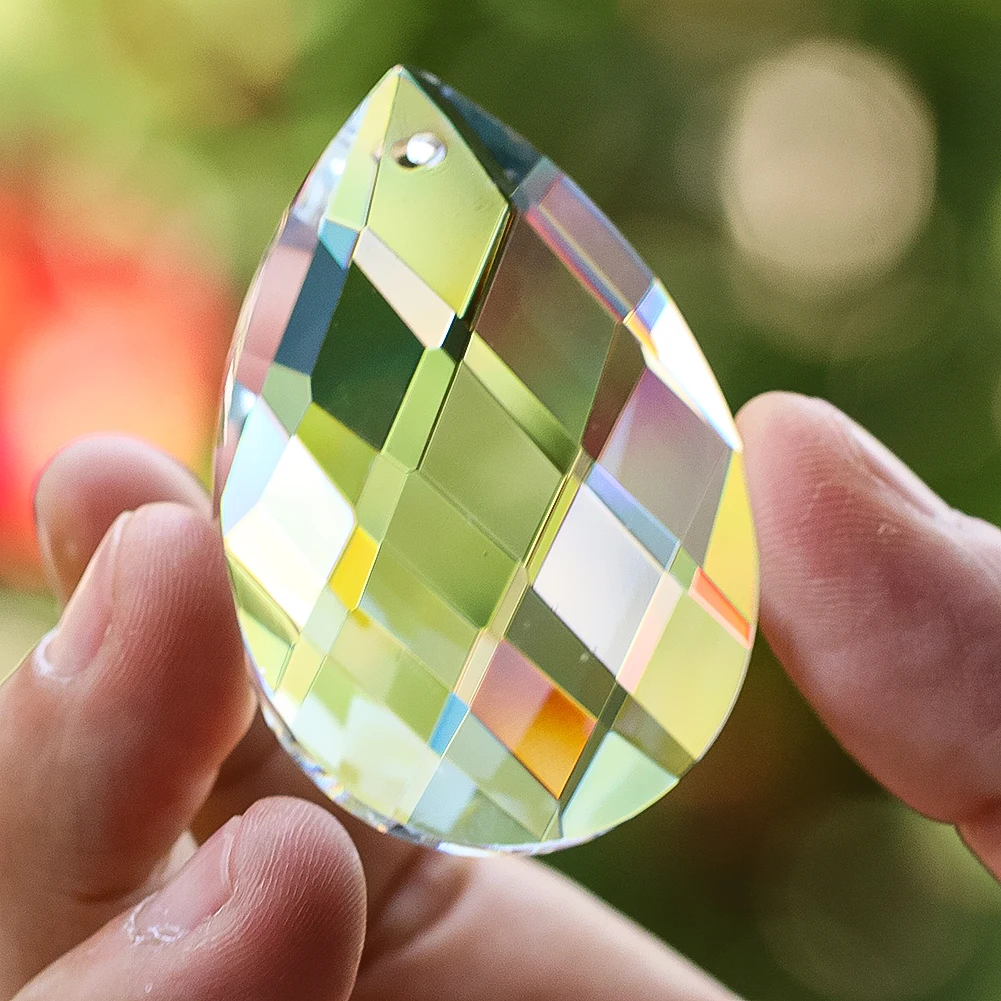 50mm Clear Grid Glass Drop Faceted Prism Chandelier Parts Crystal Geometric Artwork DIY Home Wedding Hanging Decor Accessories
50mm Clear Grid Glass Drop Faceted Prism Chandelier Parts Crystal Geometric Artwork DIY Home Wedding Hanging Decor Accessories