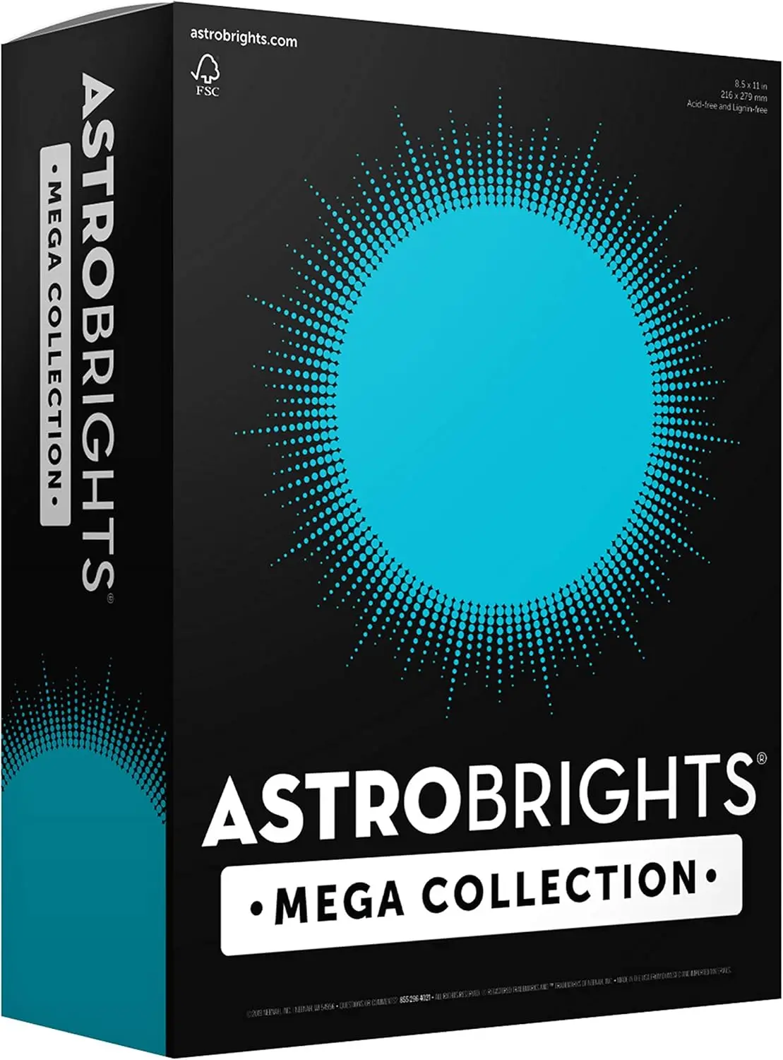 Astrobrights Mega Collection, Colored Paper, Bright Blue, 625 Sheets, 24 lb/89 gsm, 8.5" x 11" - MORE SHEETS! (91621)
Astrobrights Mega Collection, Colored Paper, Bright Blue, 625 Sheets, 24 lb/89 gsm, 8.5" x 11" - MORE SHEETS! (91621)