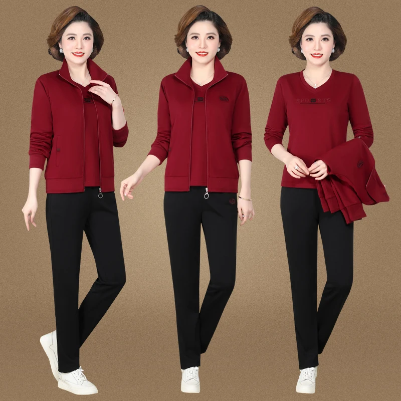 Весенне-осенний хлопковый спортивный костюм для женщин: свободная куртка и комплект из двух предметов
Весенне-осенний хлопковый спортивный костюм для женщин: свободная куртка и комплект из двух предметов