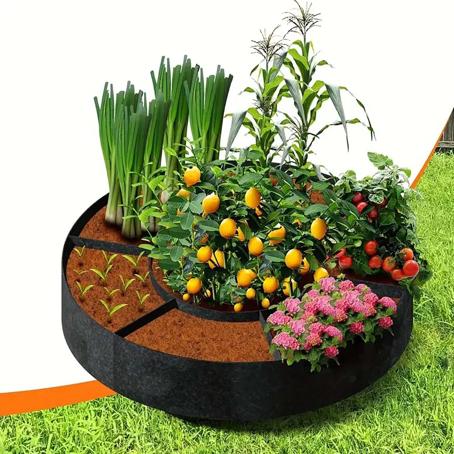 6+1 Grids Nonwoven Planting Grow Bag Pots Gardening Supplies Outdoor Garden Planters Vegetable Flower Pot Container Seeds Sack
6+1 Grids Nonwoven Planting Grow Bag Pots Gardening Supplies Outdoor Garden Planters Vegetable Flower Pot Container Seeds Sack
