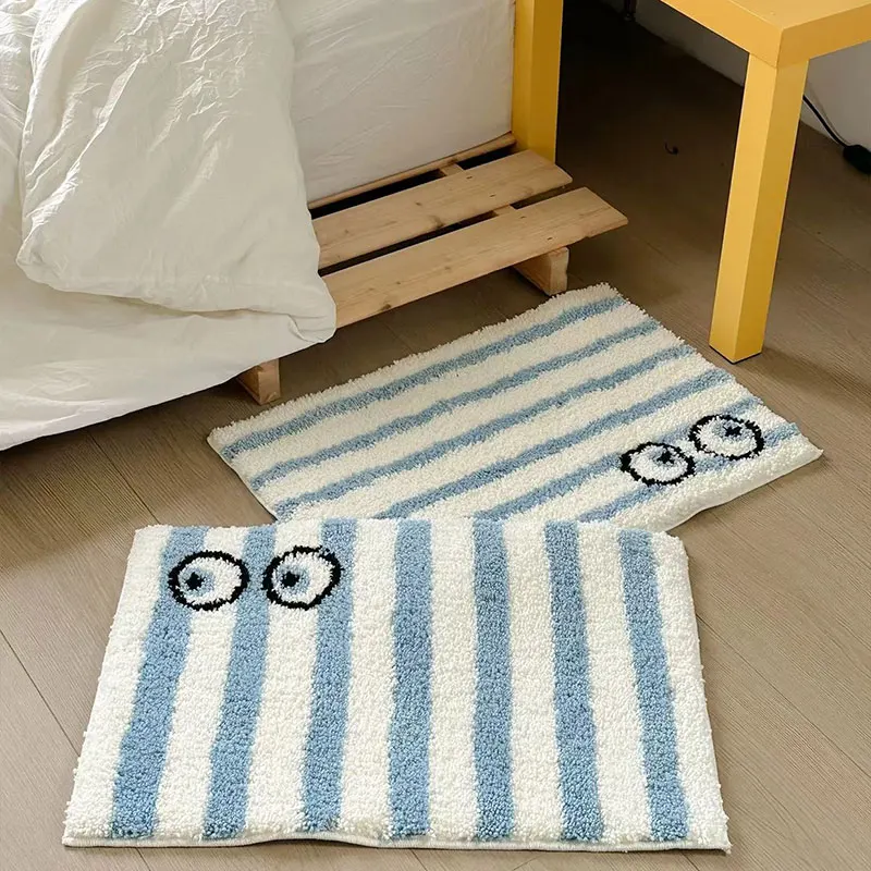 Funny Tufting Eyes Bedroom Rug Stripe Bathroom Mat Tidy Bedside Carpet Foot Pad Bathmat Doormat Aesthetic Home Room Decor
Funny Tufting Eyes Bedroom Rug Stripe Bathroom Mat Tidy Bedside Carpet Foot Pad Bathmat Doormat Aesthetic Home Room Decor