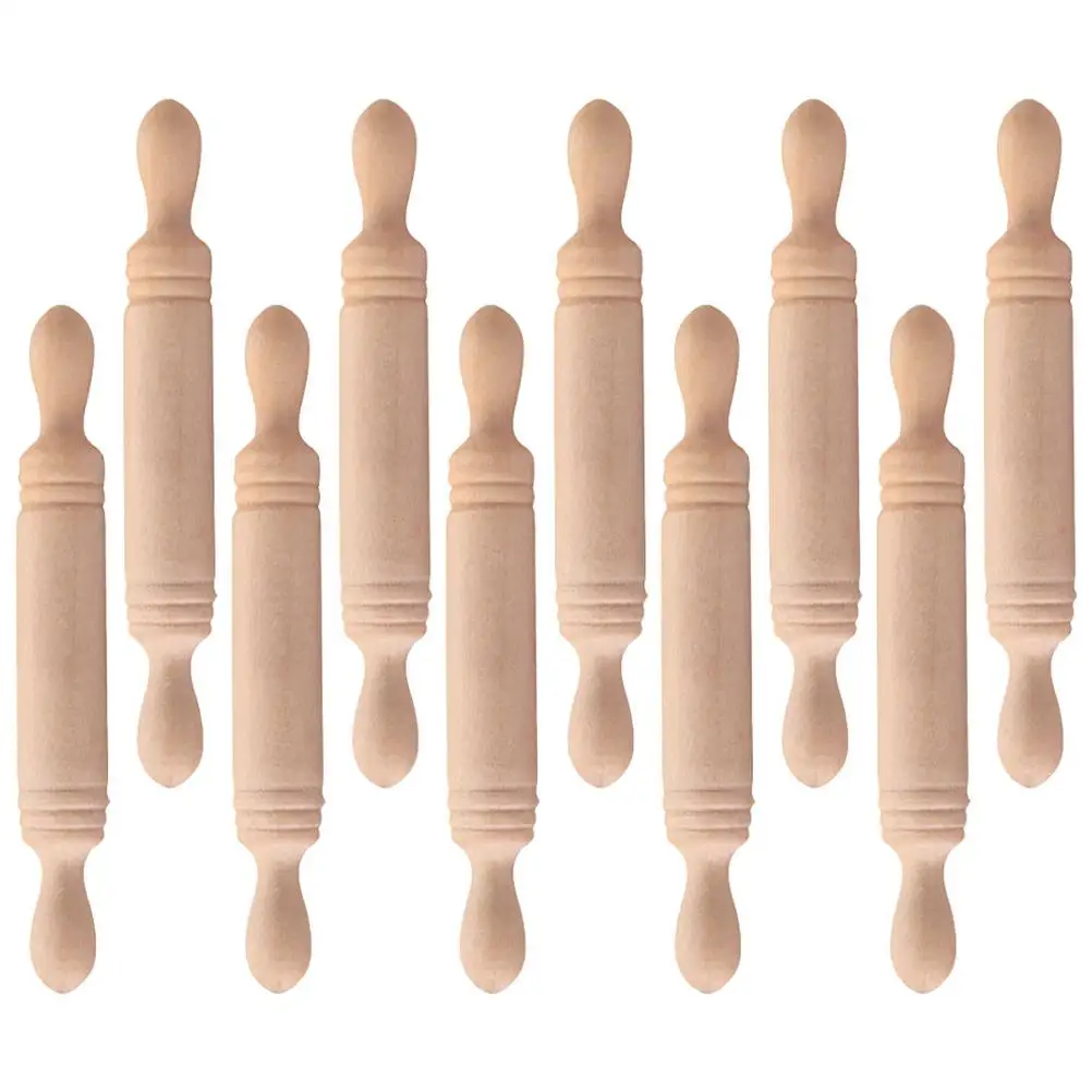 12 Pcs Wooden Rolling Pin Small Dollhouse Accessories Educational Mini Rolling Stick Toy Kitchen Tools Realistic Appearance
12 Pcs Wooden Rolling Pin Small Dollhouse Accessories Educational Mini Rolling Stick Toy Kitchen Tools Realistic Appearance