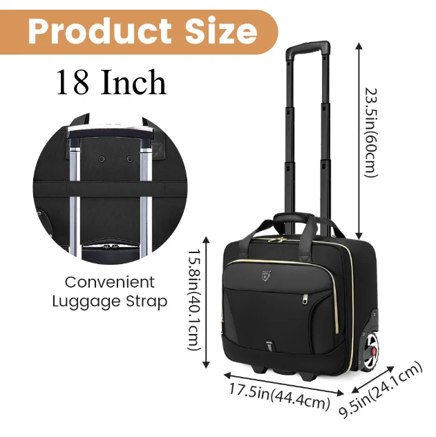 Women underseat Travel Trolley Bags 18" Rolling Luggage Bag 17 inch Short Trip Travel Trolley Bag Carry On hand Luggage Suitcase
Women underseat Travel Trolley Bags 18" Rolling Luggage Bag 17 inch Short Trip Travel Trolley Bag Carry On hand Luggage Suitcase