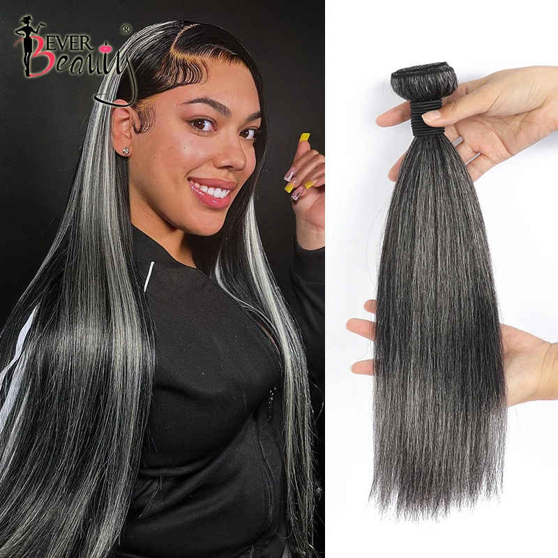 Silver Grey Human Hair Bundles Ombre Salt And Pepper Color Yaki Straight Hair Bundles With Closure Virgin Hair Weave Extensions
Silver Grey Human Hair Bundles Ombre Salt And Pepper Color Yaki Straight Hair Bundles With Closure Virgin Hair Weave Extensions