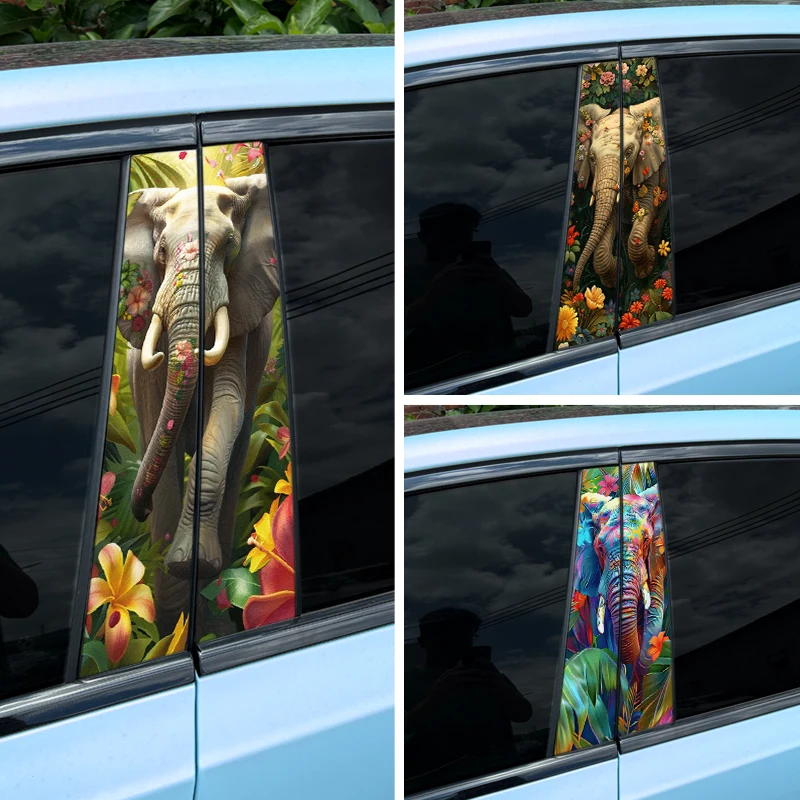 1/2pcs Elephants Car Stickers Auto B Pillar Waterproof Decoration Cover Scratch Car Doors Pillar Sunscreen Animal Vinyl Decals
1/2pcs Elephants Car Stickers Auto B Pillar Waterproof Decoration Cover Scratch Car Doors Pillar Sunscreen Animal Vinyl Decals