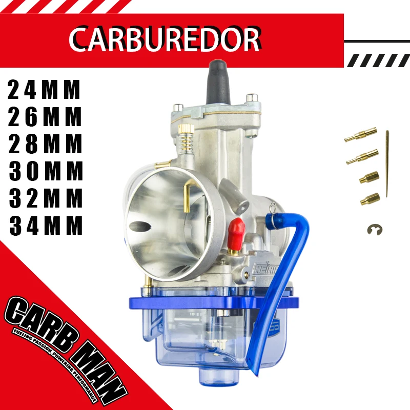 PWK Universal Racing Carburetor With Power Jet For KEIHIN KOSO OKO PWK 24 26 28 30 32 34mm Blue Bowl 2T 4T Scooter ATV Dirt Bike
PWK Universal Racing Carburetor With Power Jet For KEIHIN KOSO OKO PWK 24 26 28 30 32 34mm Blue Bowl 2T 4T Scooter ATV Dirt Bike