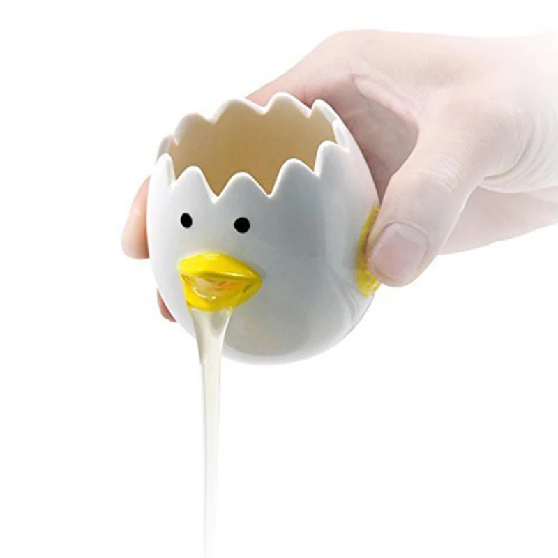 Ceramic Egg Yolk Separator Creative Lovely Cartoon Chick Protein Filter Household Kitchen Baking Tool
Ceramic Egg Yolk Separator Creative Lovely Cartoon Chick Protein Filter Household Kitchen Baking Tool