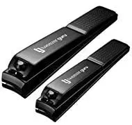 Nail Clippers Set 2 Pack - Stainless Steel Toe & Finger Nail Cutter for Men, Women, Kids - Curved Edge, Matte Black
Nail Clippers Set 2 Pack - Stainless Steel Toe & Finger Nail Cutter for Men, Women, Kids - Curved Edge, Matte Black