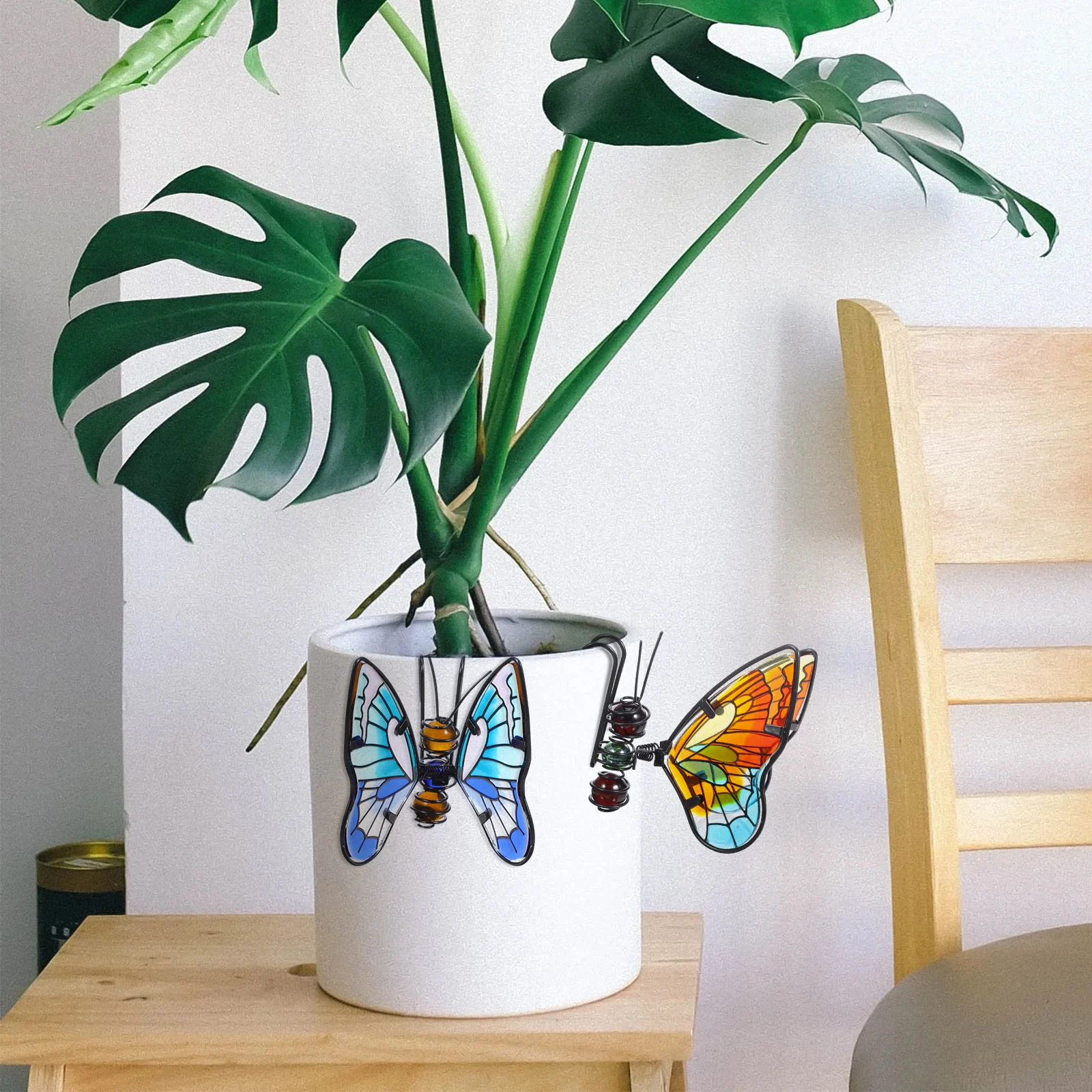 3 Pcs Butterfly Hanger Ornament Glass Iron Decoration for Flower Pot Garden Plant Adornment Landscape Gardening Accessories Home
3 Pcs Butterfly Hanger Ornament Glass Iron Decoration for Flower Pot Garden Plant Adornment Landscape Gardening Accessories Home