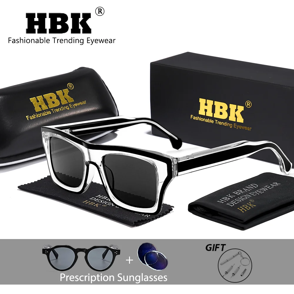 HBK Vintage Men's Nearsighted Optical Sunglasses Customized Square Lens Women's Farsightedness Prescription Glasses UV400
HBK Vintage Men's Nearsighted Optical Sunglasses Customized Square Lens Women's Farsightedness Prescription Glasses UV400