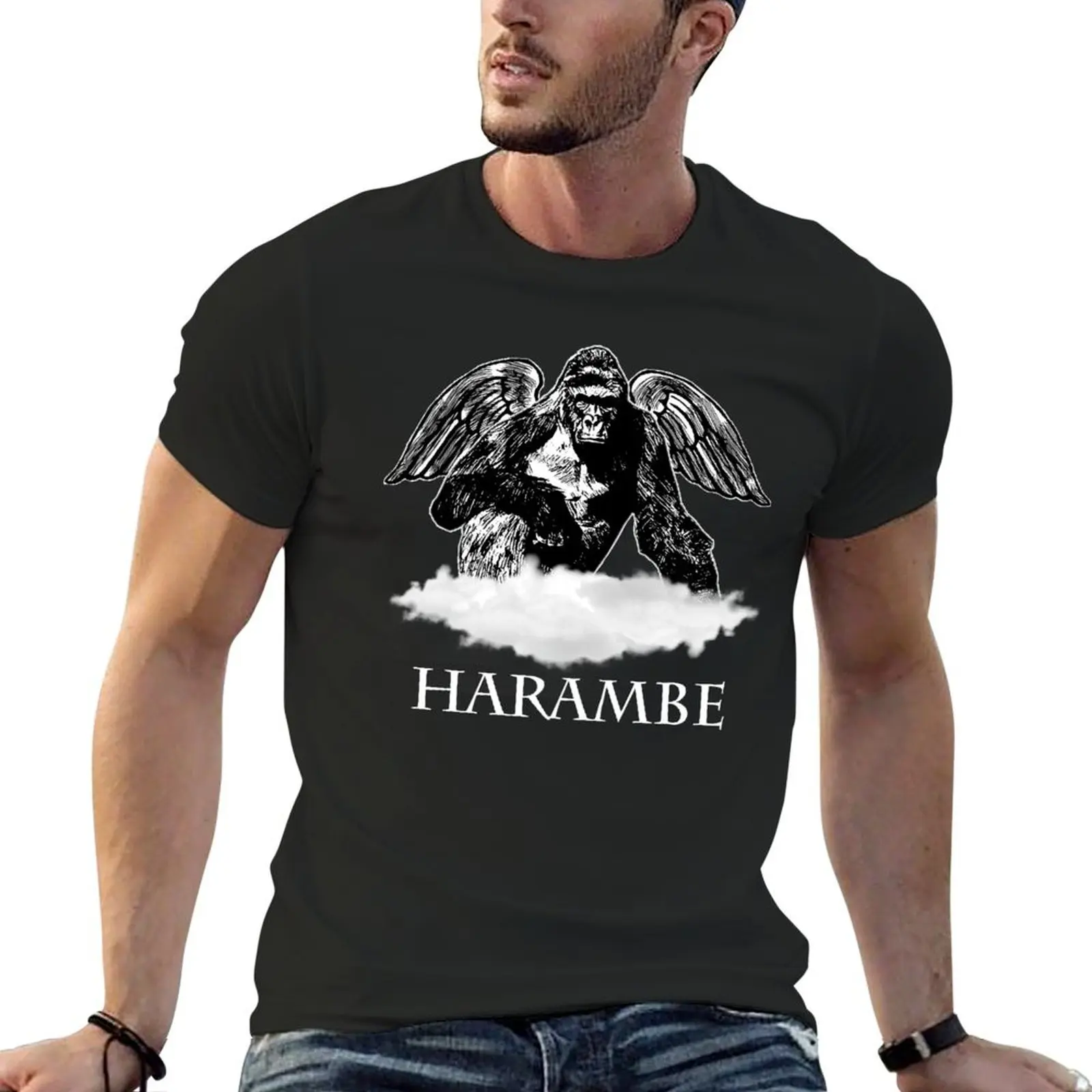 Футболка Harambe, рубашки с рисунком, баскетбольные футболки с рисунком, хлопковая футболка для мужчин
Футболка Harambe, рубашки с рисунком, баскетбольные футболки с рисунком, хлопковая футболка для мужчин