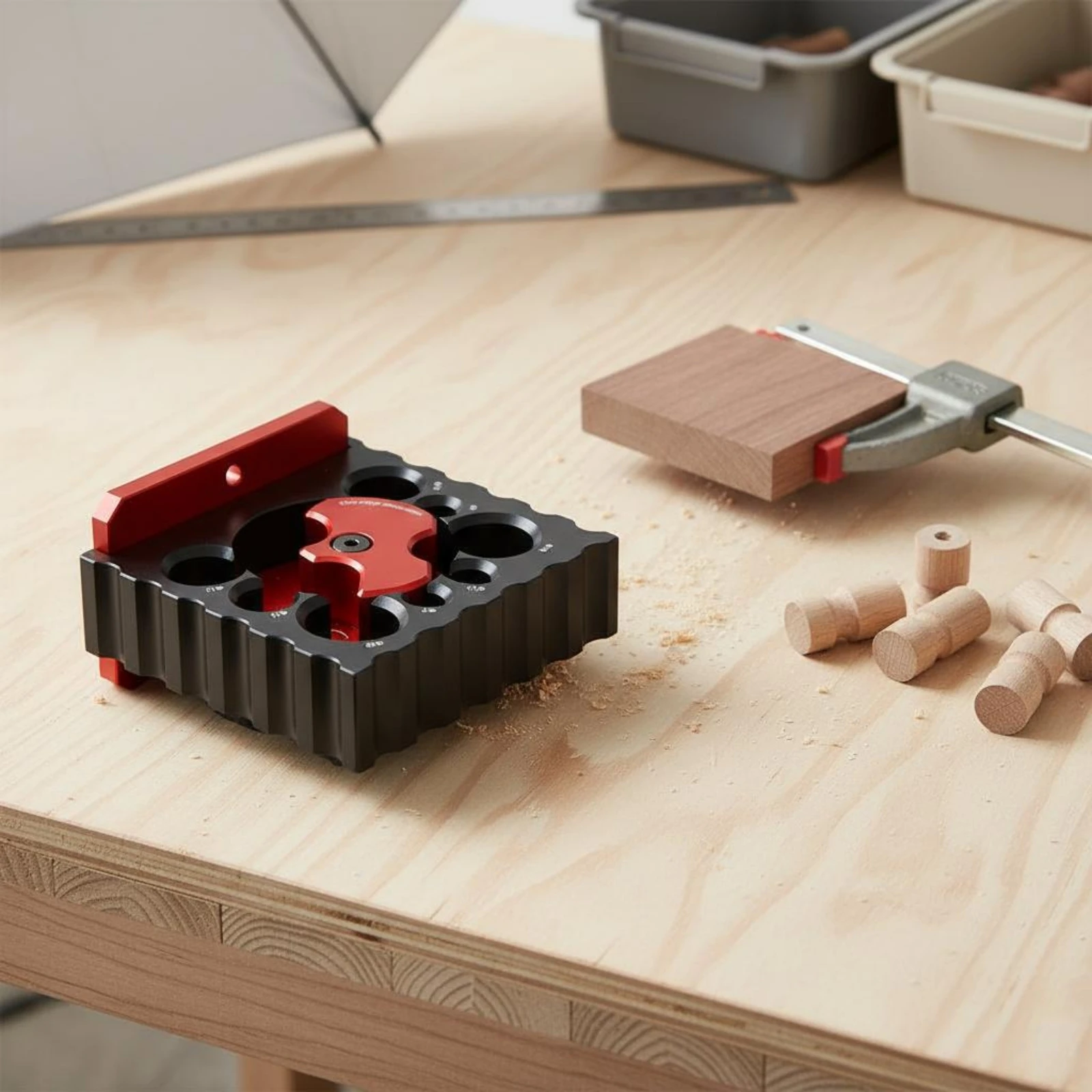 Electric Drill Dowel Former Jig High Performance Round Tenon Cutter Square to Round Bit Sturdy Metal Body Woodworking Tool
Electric Drill Dowel Former Jig High Performance Round Tenon Cutter Square to Round Bit Sturdy Metal Body Woodworking Tool