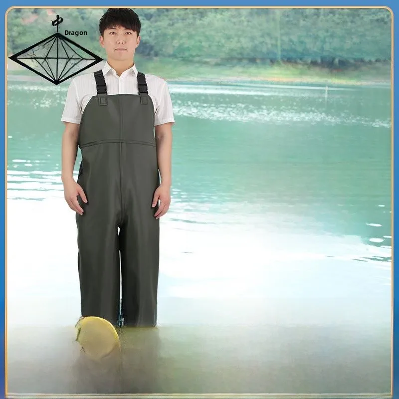 Thickened PVC Fishing Pants with Shoulder Straps Wear Resistant Waterproof Overalls for Aquaculture Special Fishing Clothing
Thickened PVC Fishing Pants with Shoulder Straps Wear Resistant Waterproof Overalls for Aquaculture Special Fishing Clothing