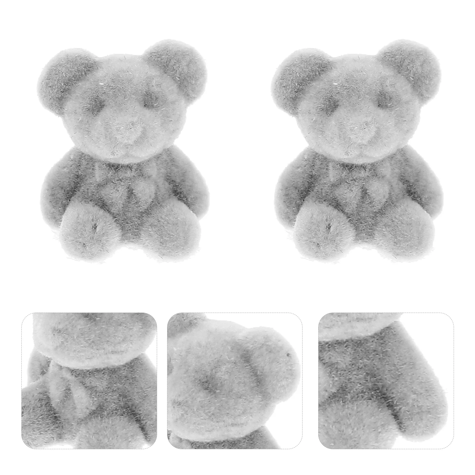 10 Pcs Mini Plush Bears Flocked Decorations Grey PVC Tiny Statues Gifts Accessories Wedding Party favors Stuffed Animals
10 Pcs Mini Plush Bears Flocked Decorations Grey PVC Tiny Statues Gifts Accessories Wedding Party favors Stuffed Animals